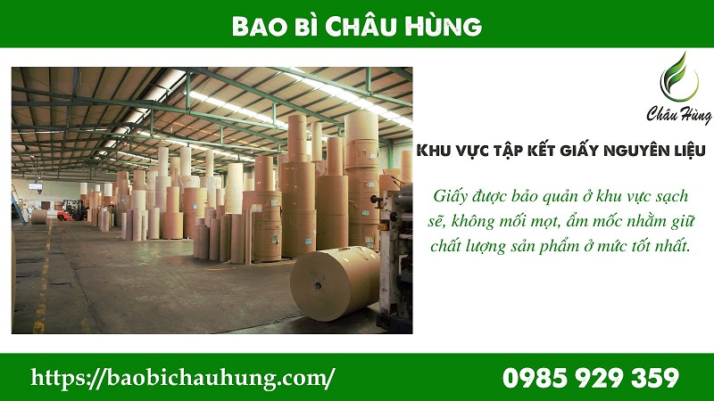Xưởng sản xuất bao bì giấy tại Hưng Yên