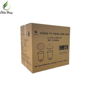 thùng carton đựng ly nhựa